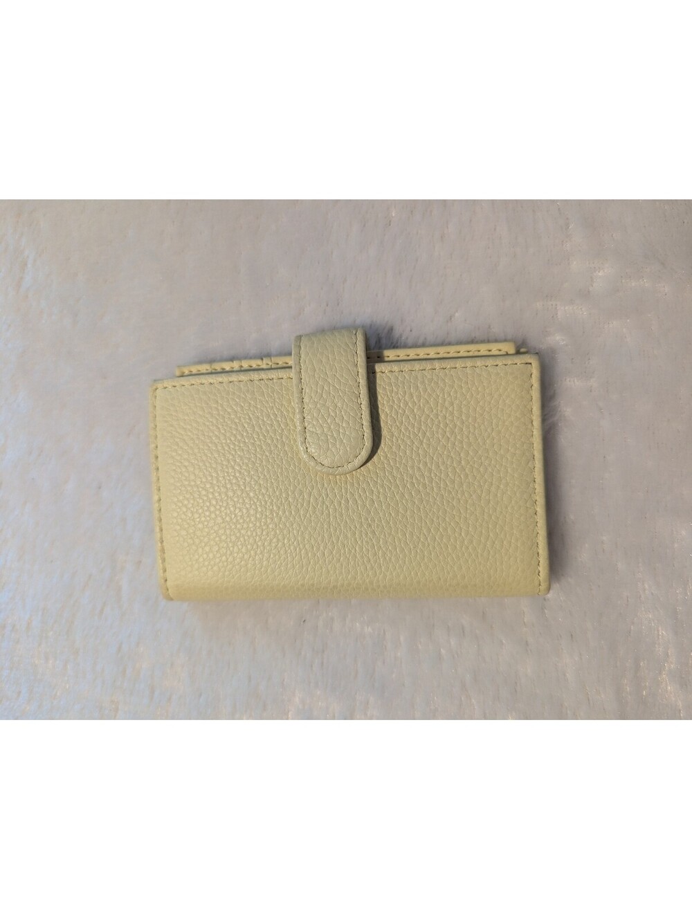 Genuine Leather Yellow Wallet with Multiple Card Slots
